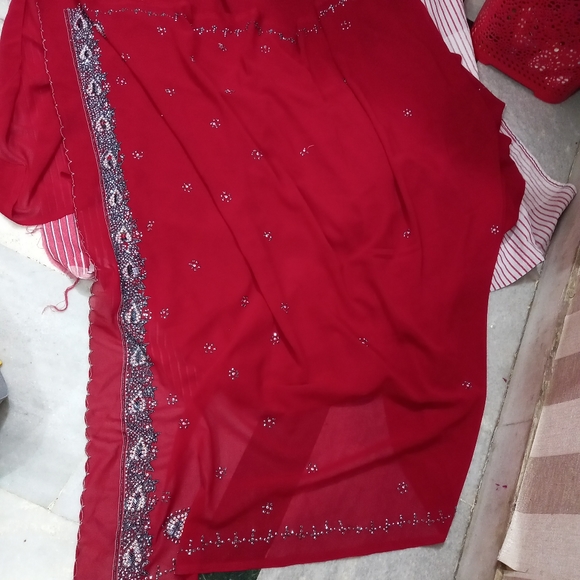 Other - Red saree with blouse